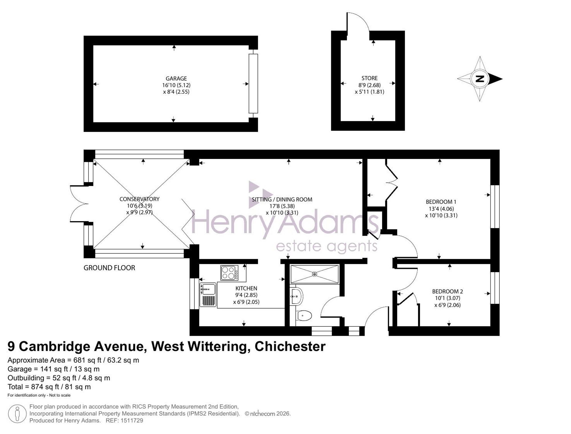9 Cambridge Avenue, Chichester floorplan