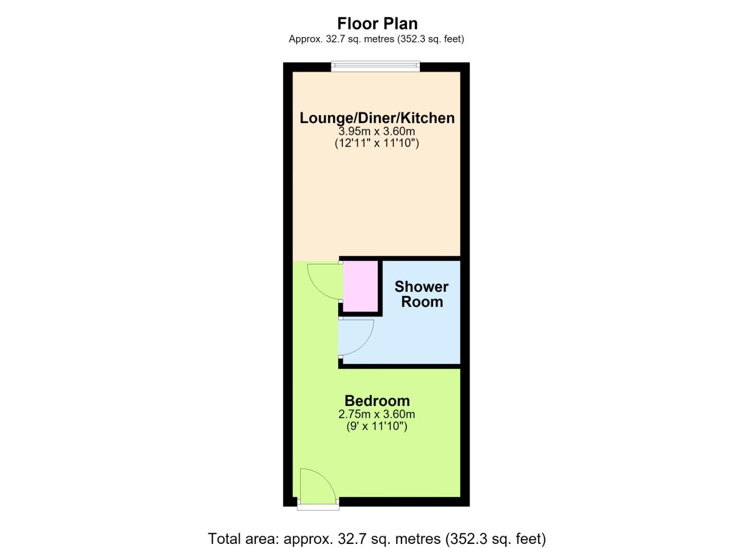 Apartment 18, 8, School Road, Hove floorplan