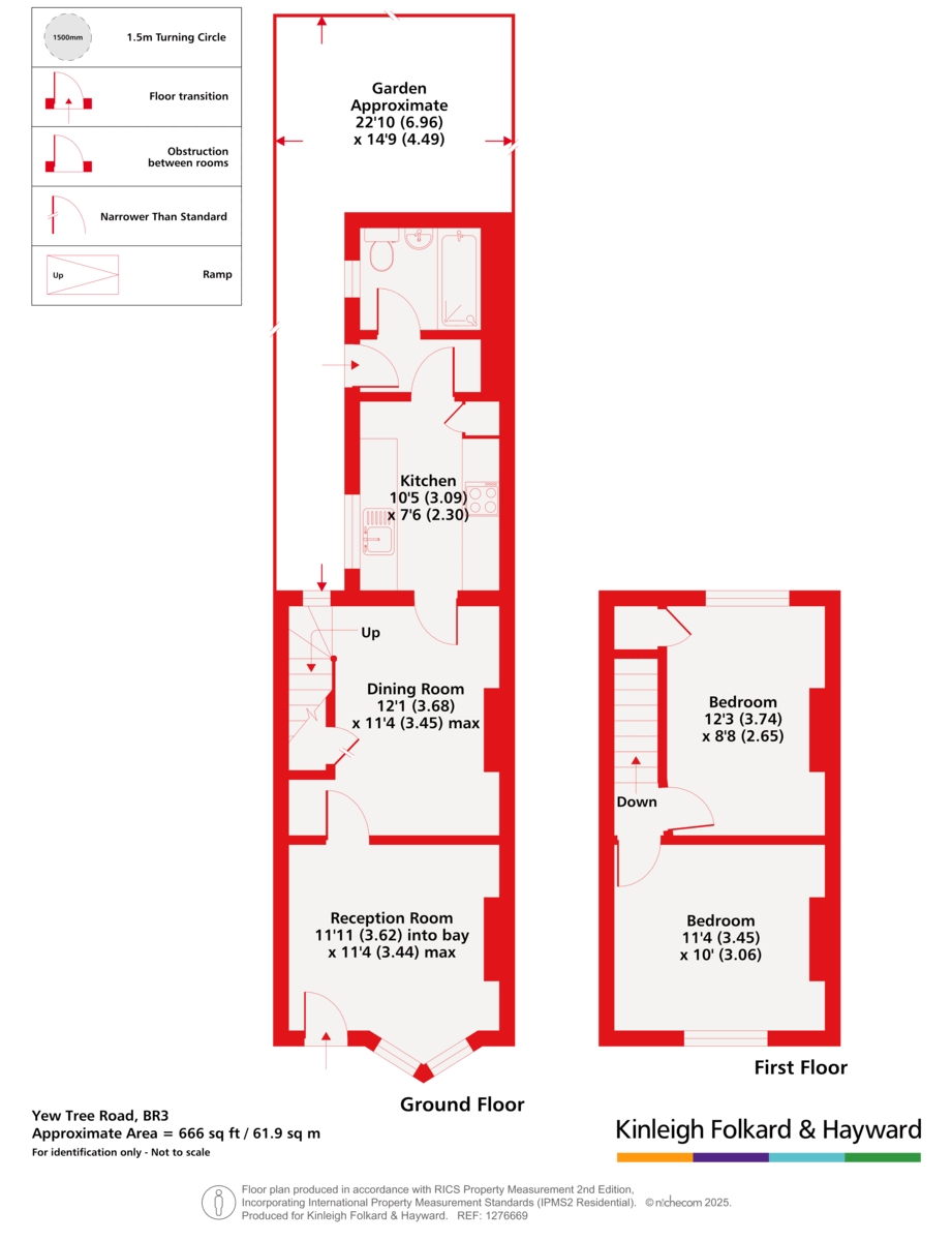 5, Yew Tree Road, Beckenham floorplan