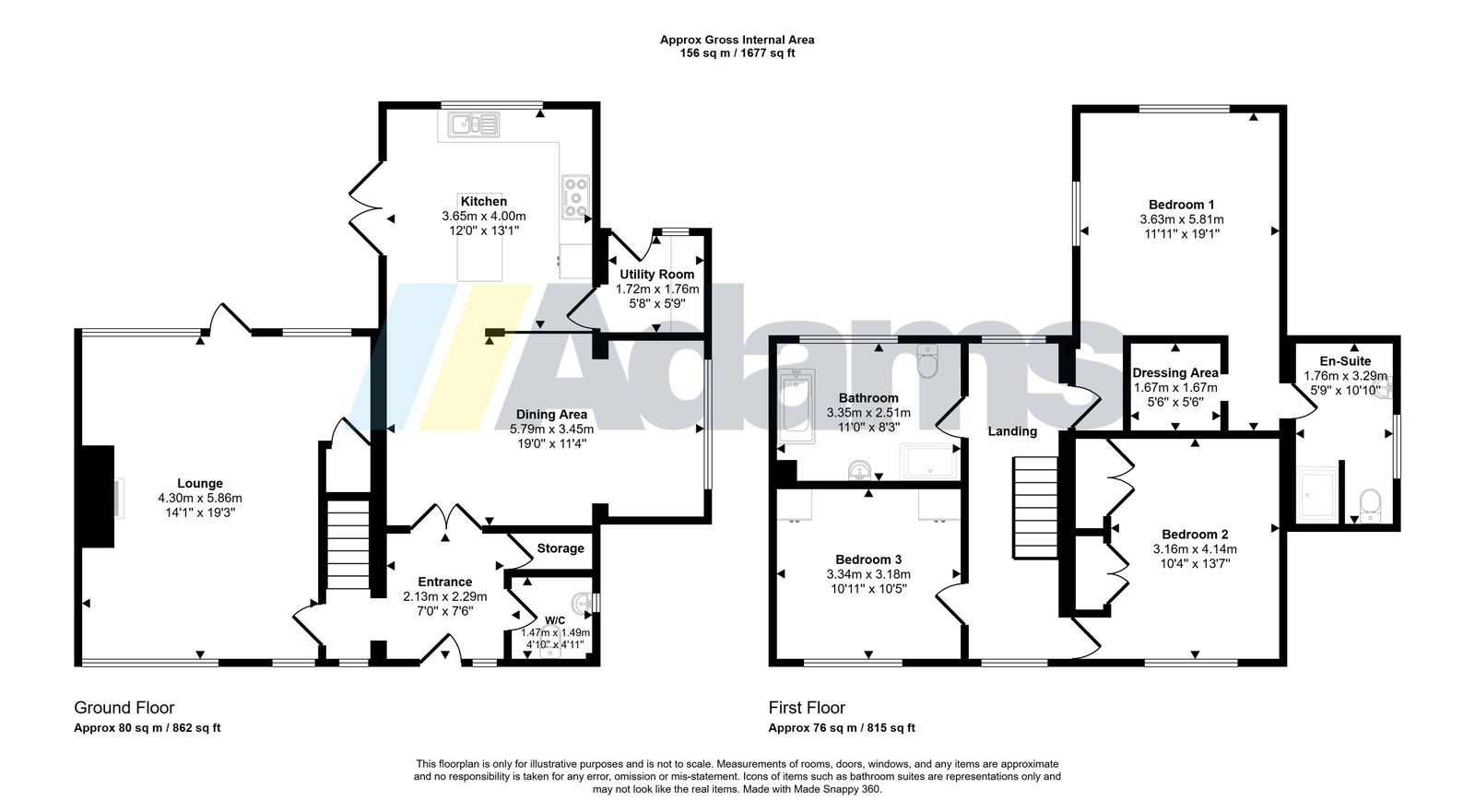 178, London Road, Warrington floorplan