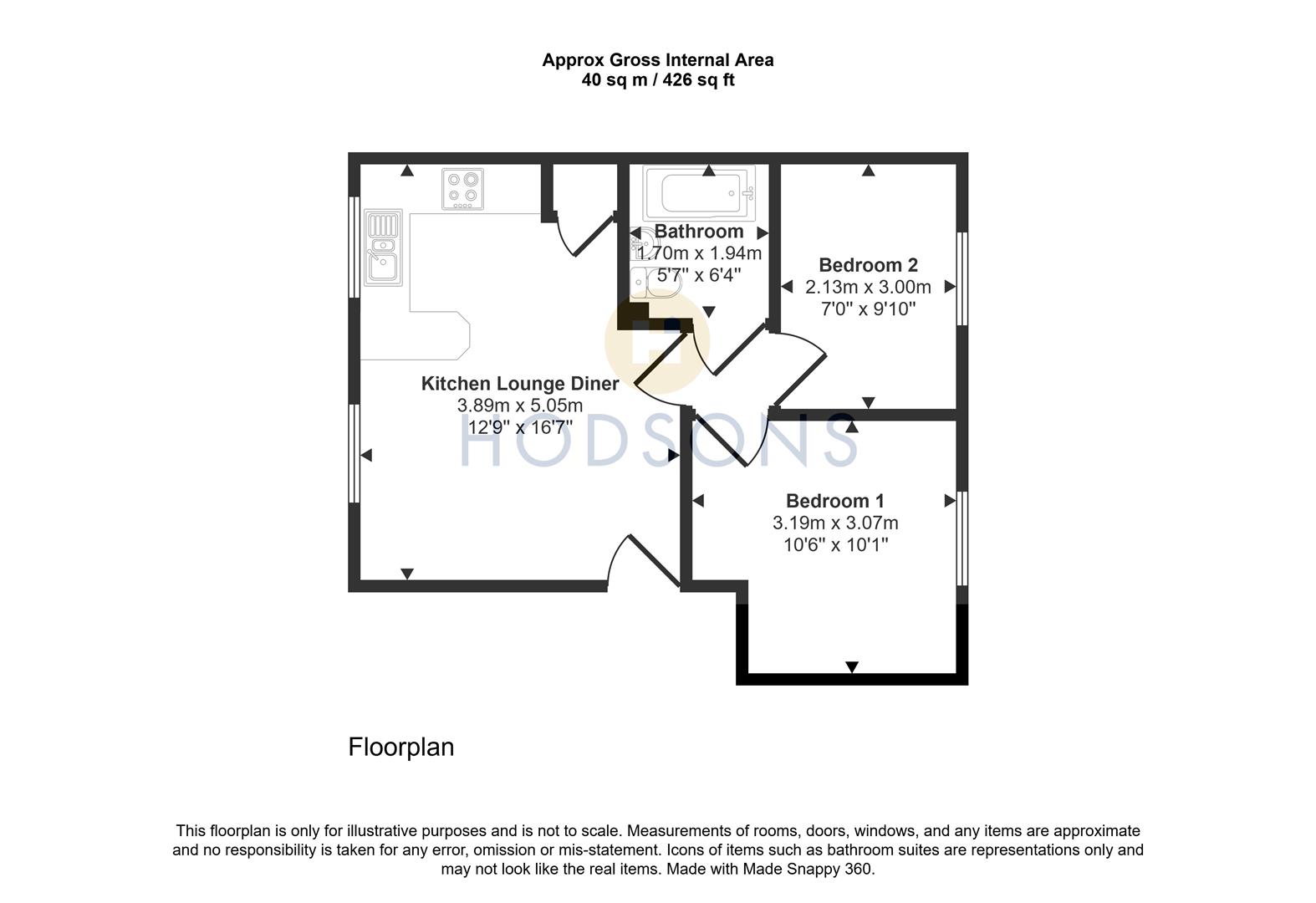 7, Talbot Court, Normanton floorplan
