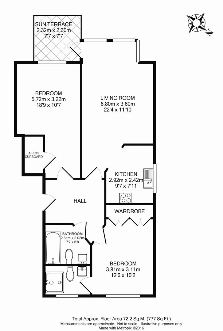 2 Lime Court, Garlands Road, Leatherhead floorplan
