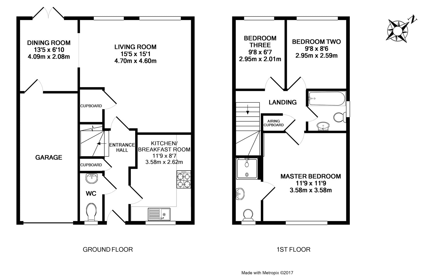3, Clayhill Close, Bracknell floorplan