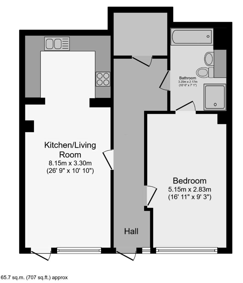 Flat 39 Leyland Court, Shield Street, London floorplan