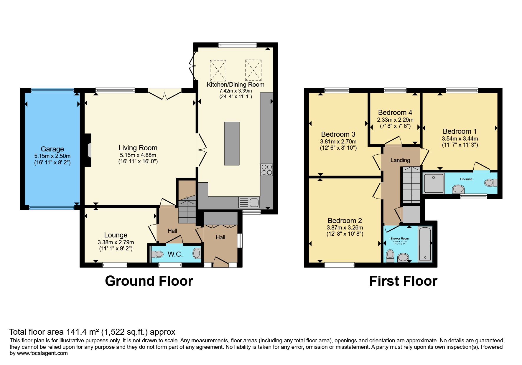 37, Barford Rise, Luton floorplan