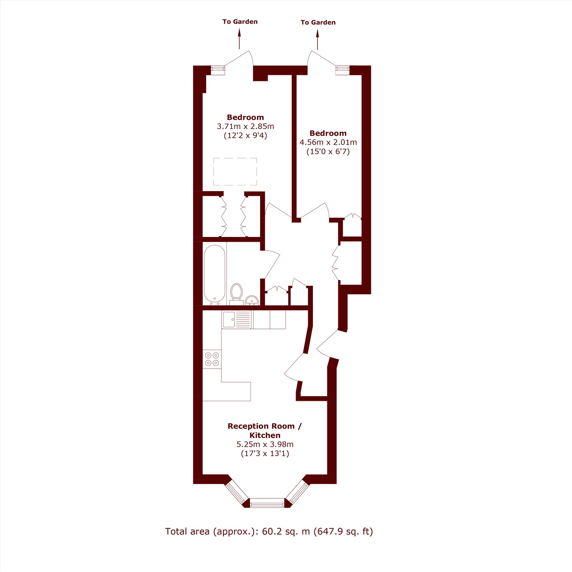 Hinton Road, London floorplan