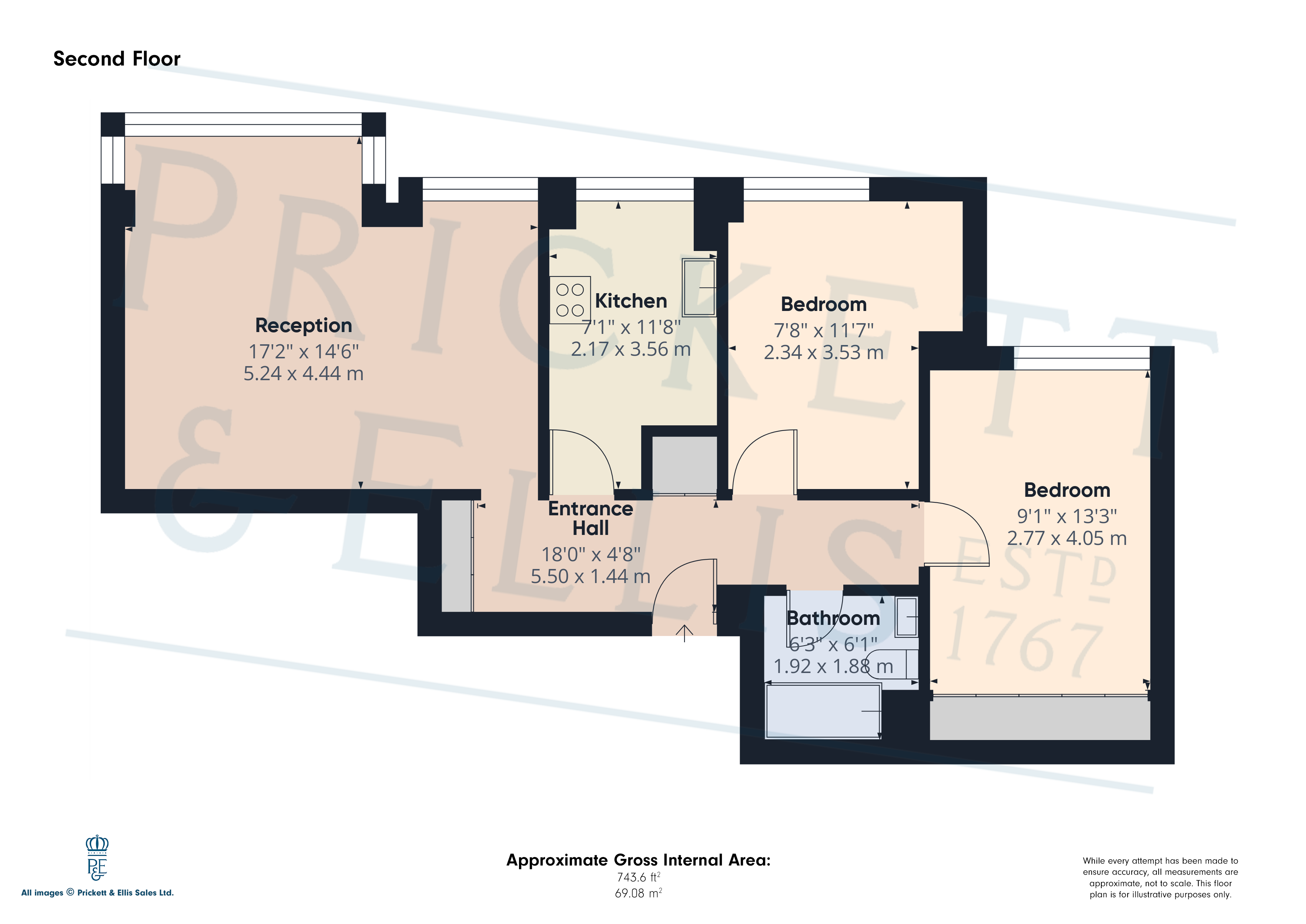 Flat 7, Fernwood,, Clarence Road, London floorplan
