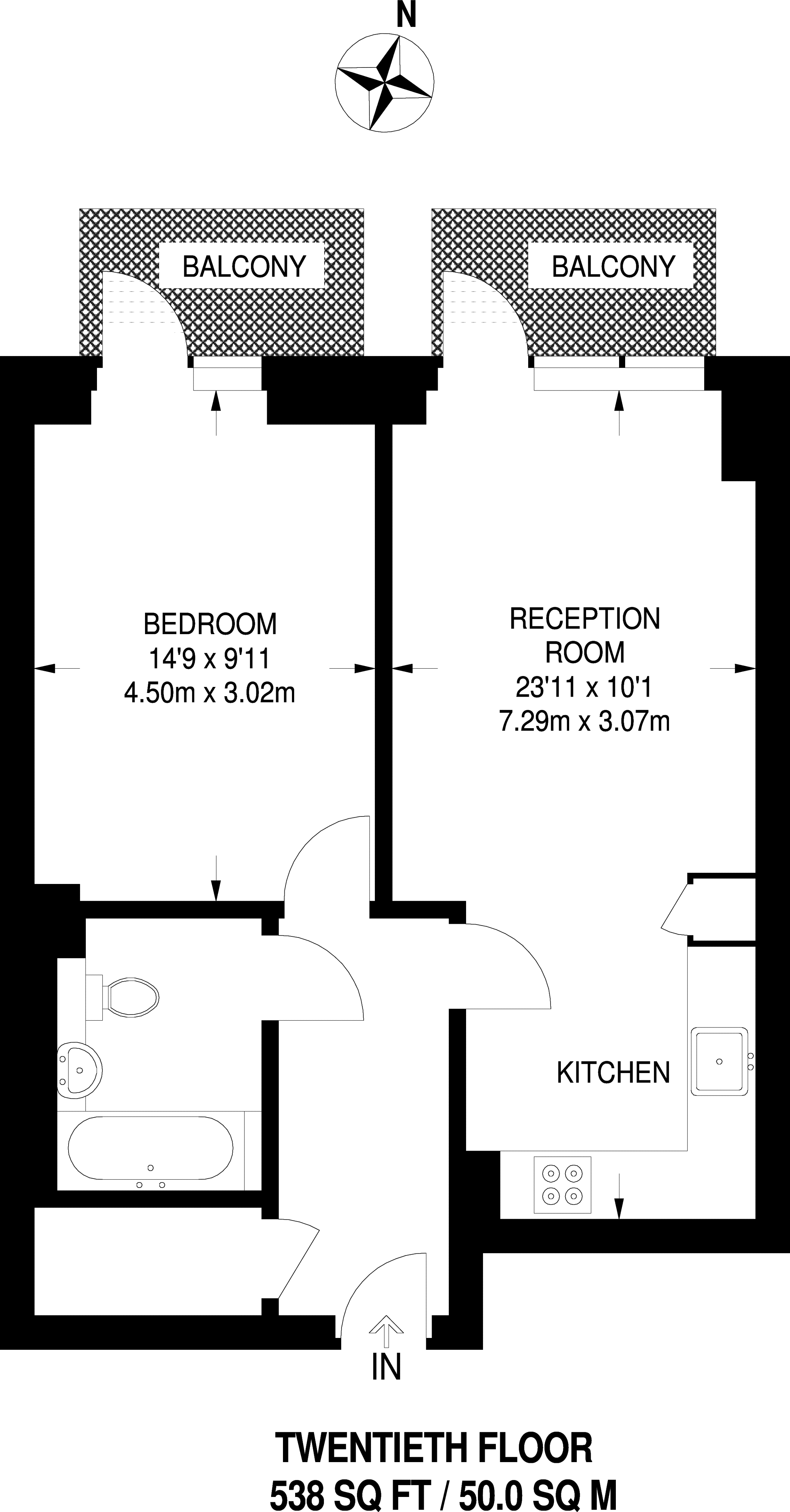 1 Bedrooms Flat to rent in Ability Place, Canary Wharf E14