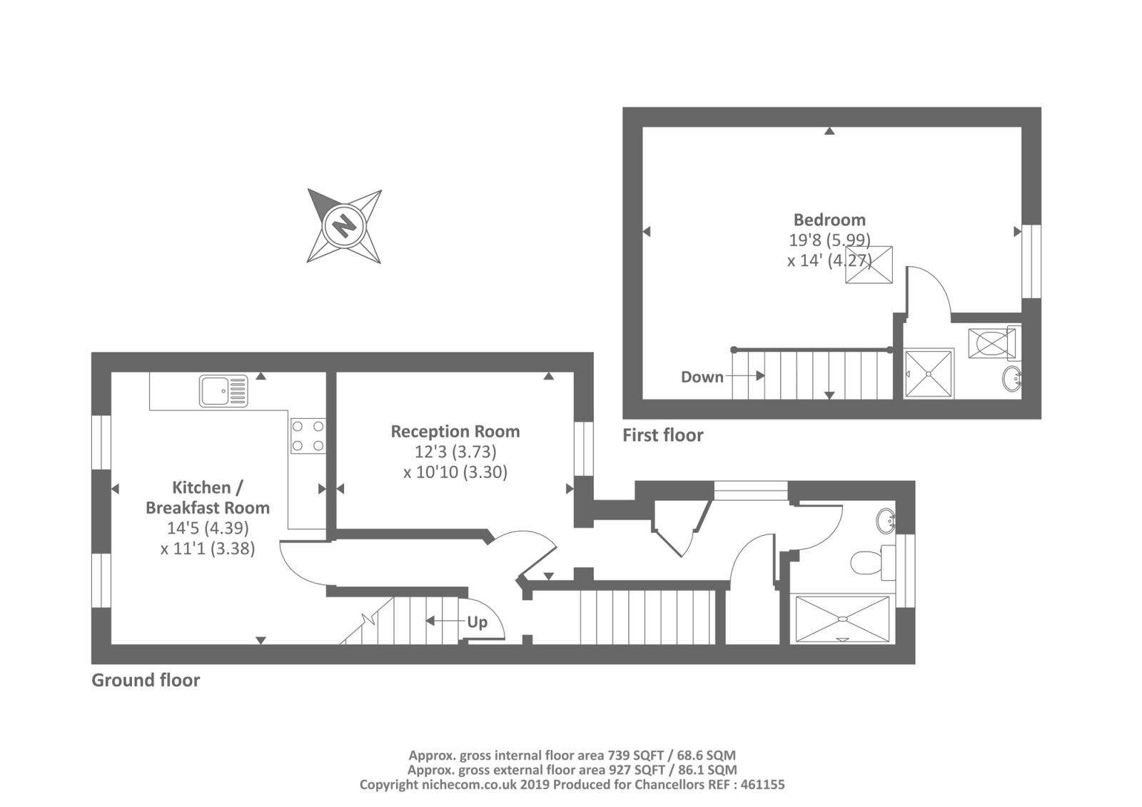 2 Bedrooms Maisonette to rent in Cambridge Street, Aylesbury HP20