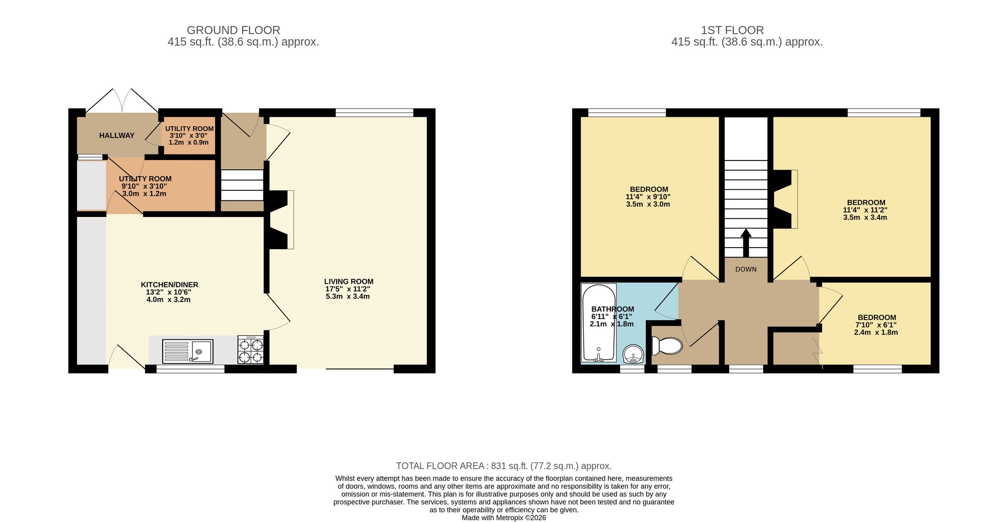 4 Nevill Road, Snodland floorplan