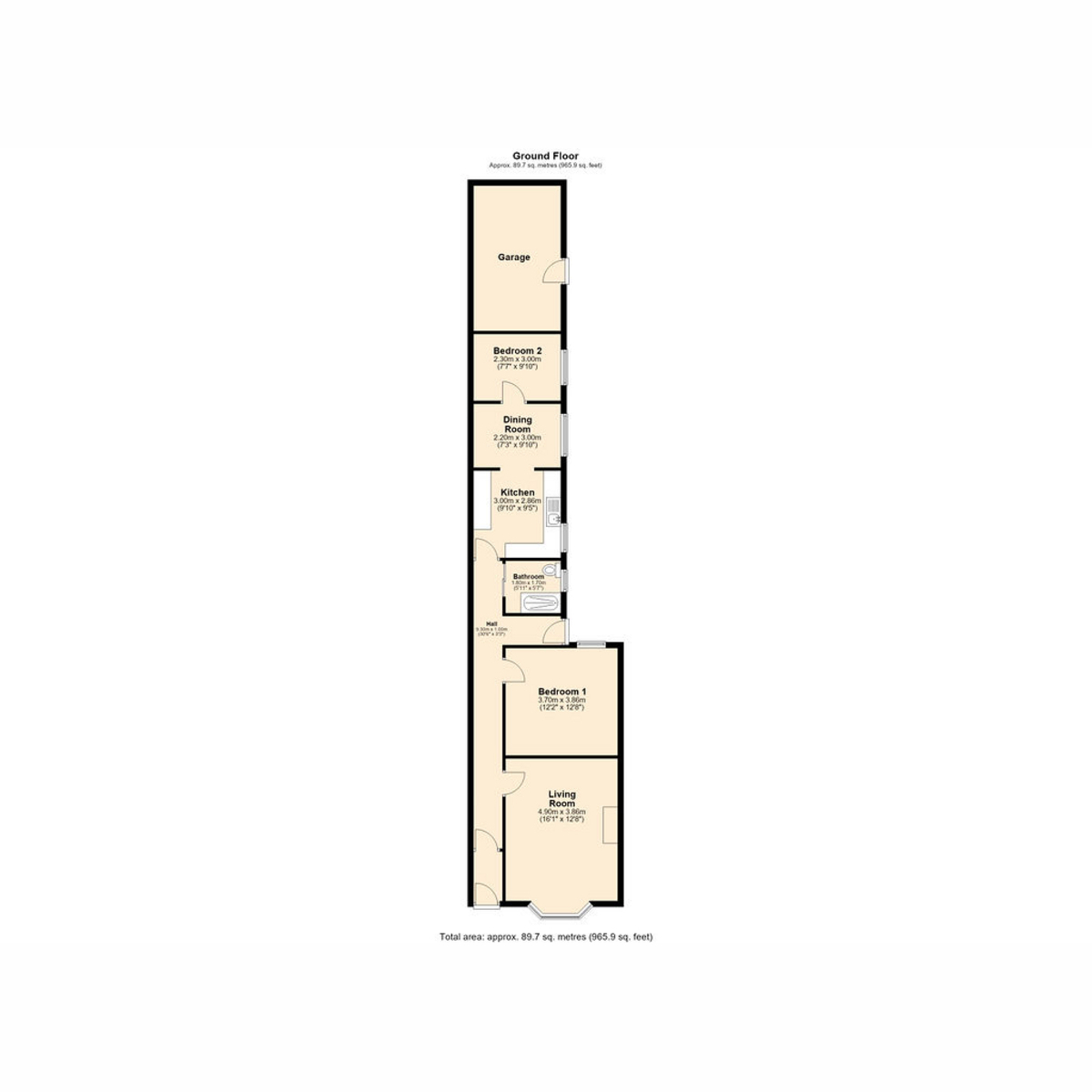21, St Andrews Road, Exmouth floorplan