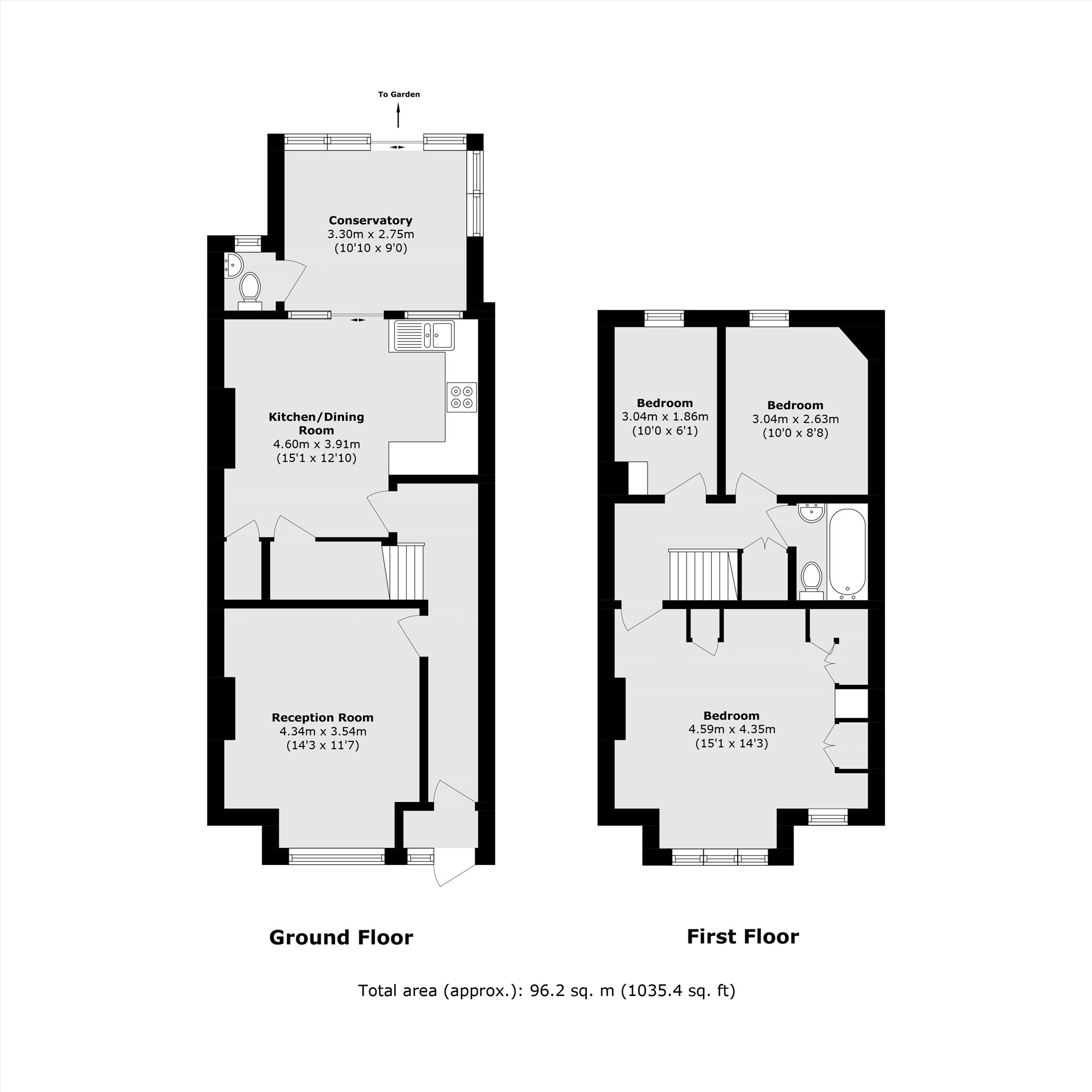 21, Chertsey Street, London floorplan