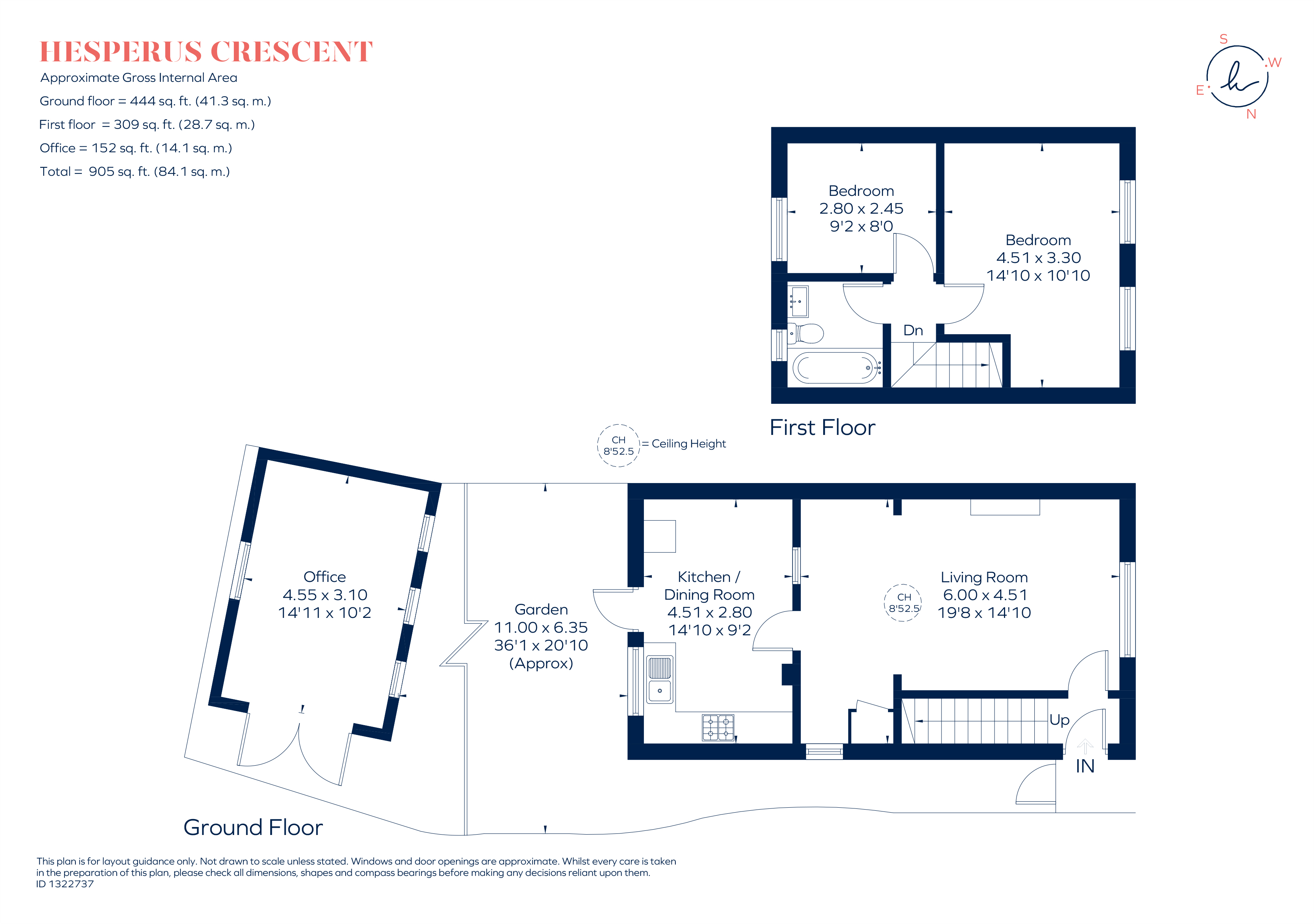 77, Hesperus Crescent, London floorplan
