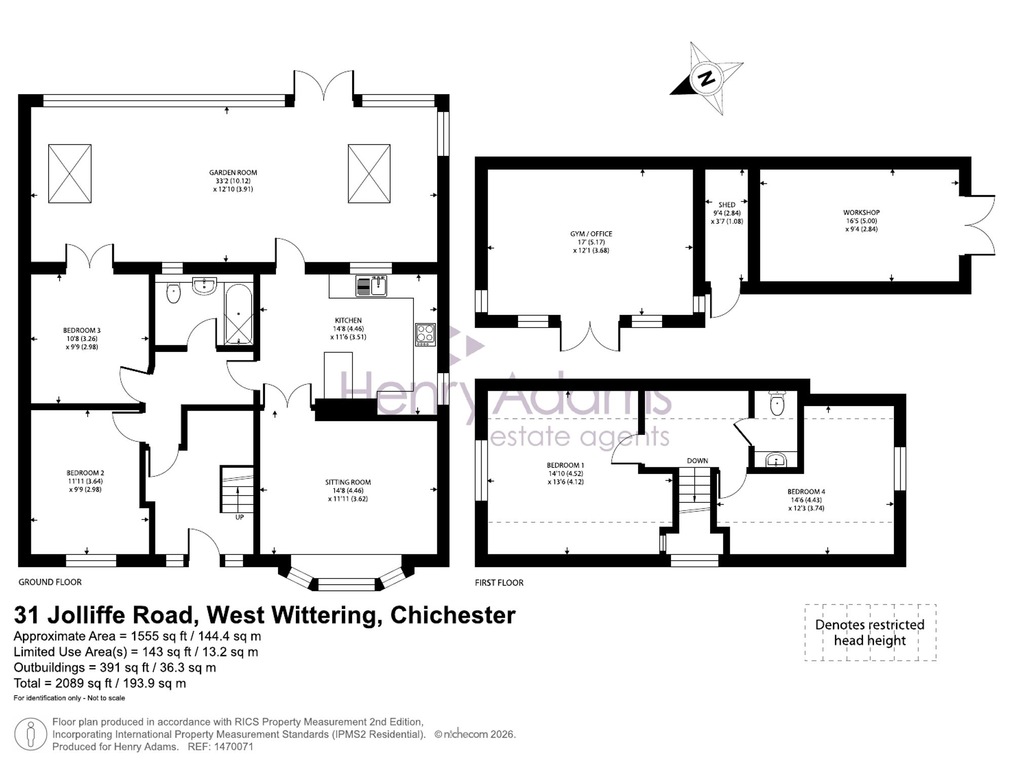 31 Jolliffe Road, Chichester floorplan