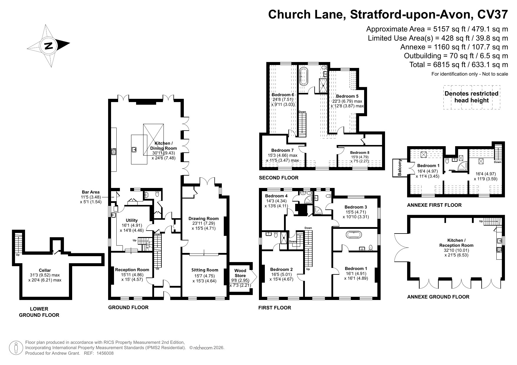 The Old Rectory, Church Lane, Stratford-Upon-Avon floorplan