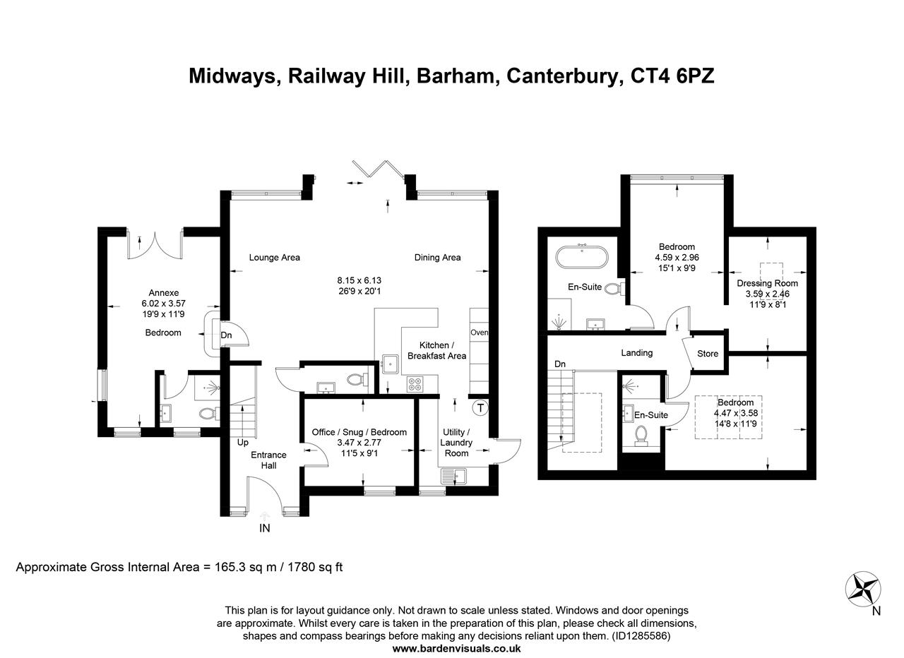 Midways, Railway Hill, Barham floorplan
