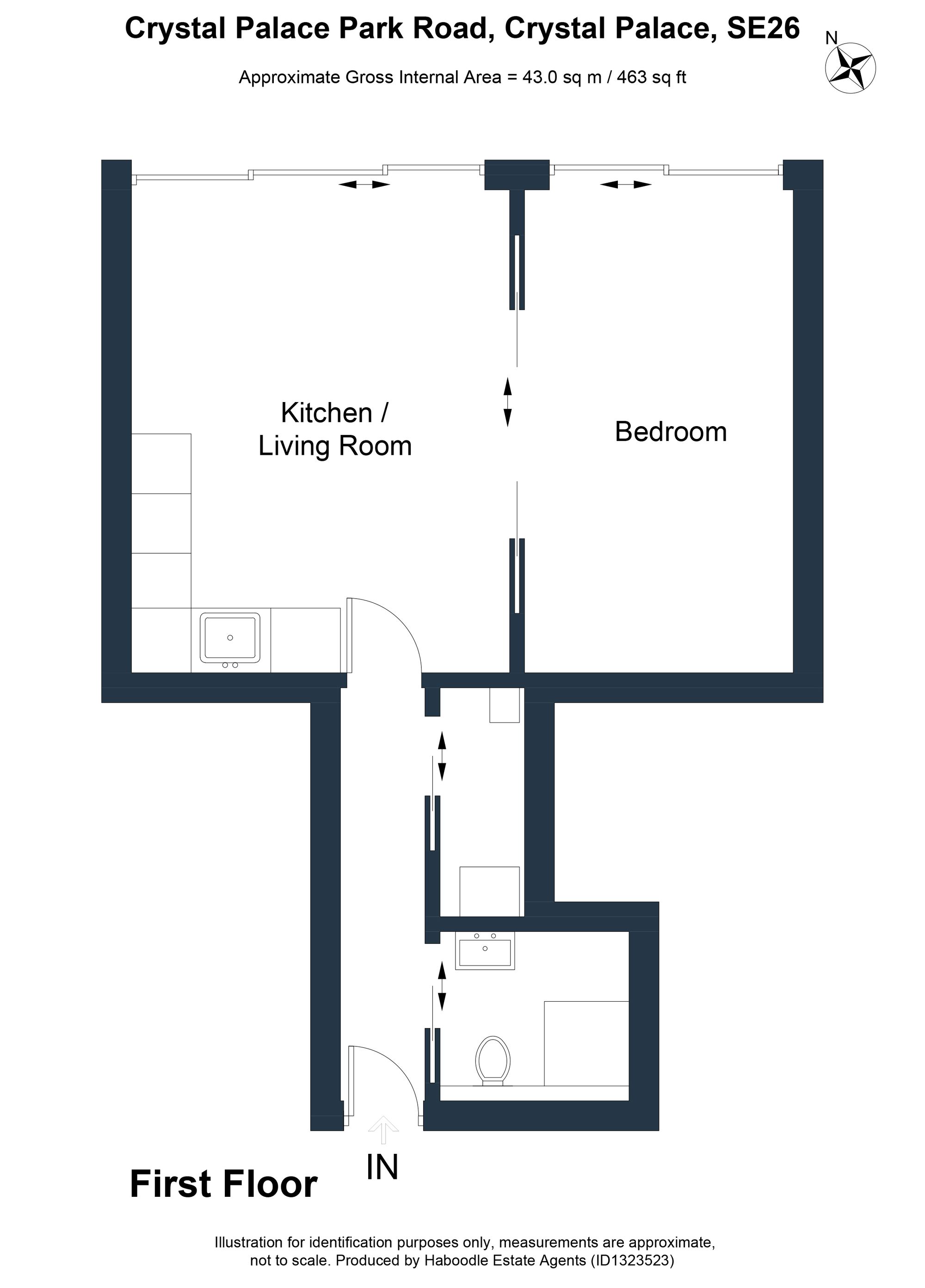 Flat 5, 46 Crystal Palace Park Road, London floorplan