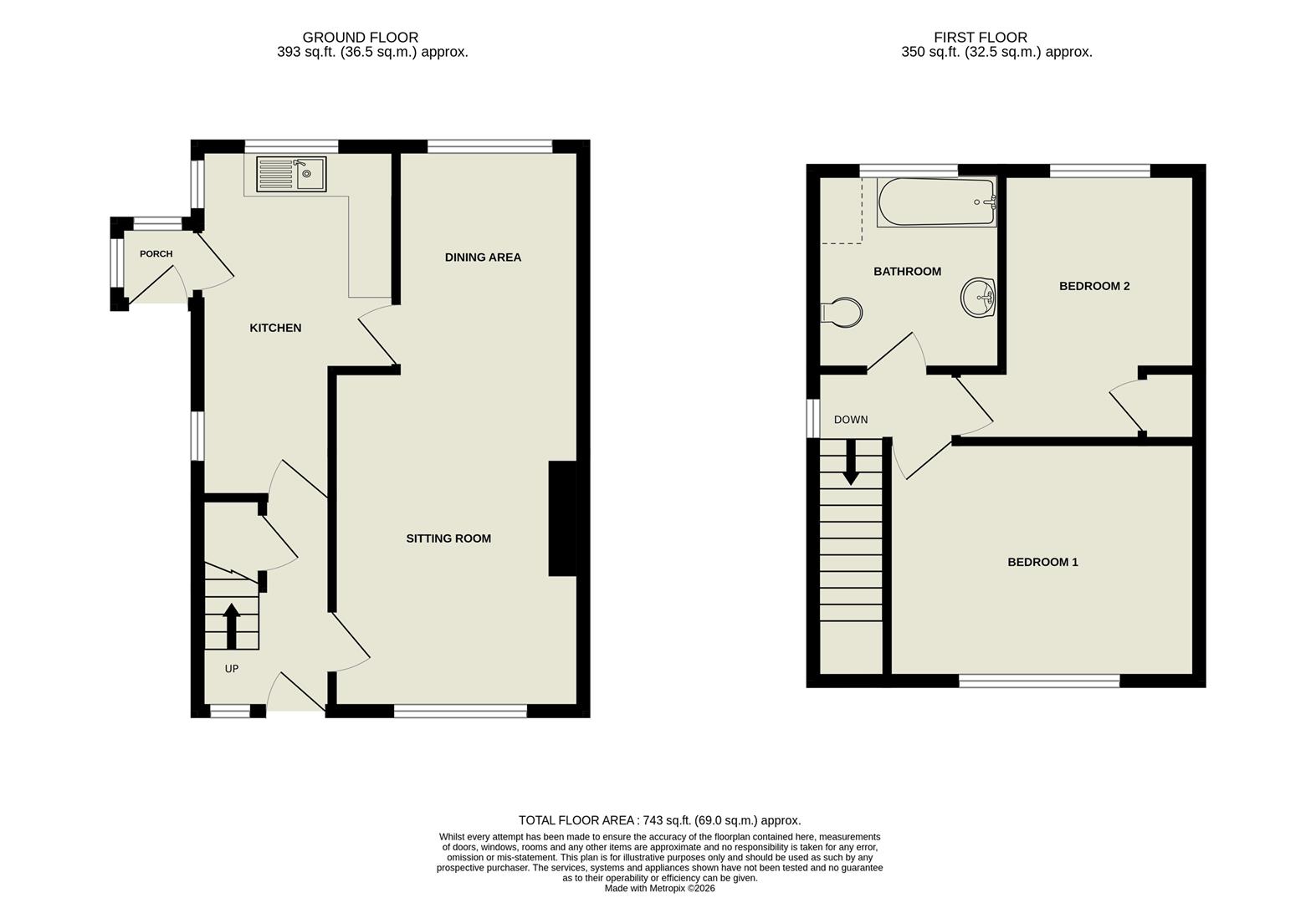 9, Springfield Avenue, Ilkley floorplan