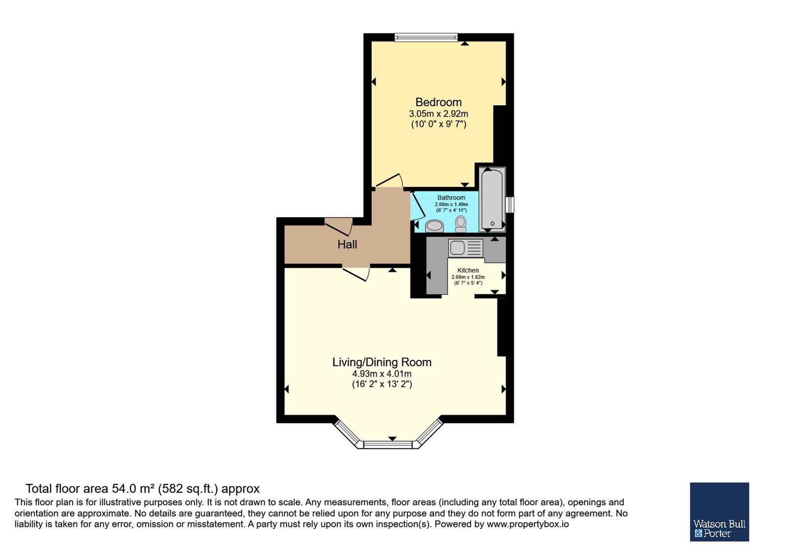 Flat 3, 66, George Street, Isle of Wight floorplan
