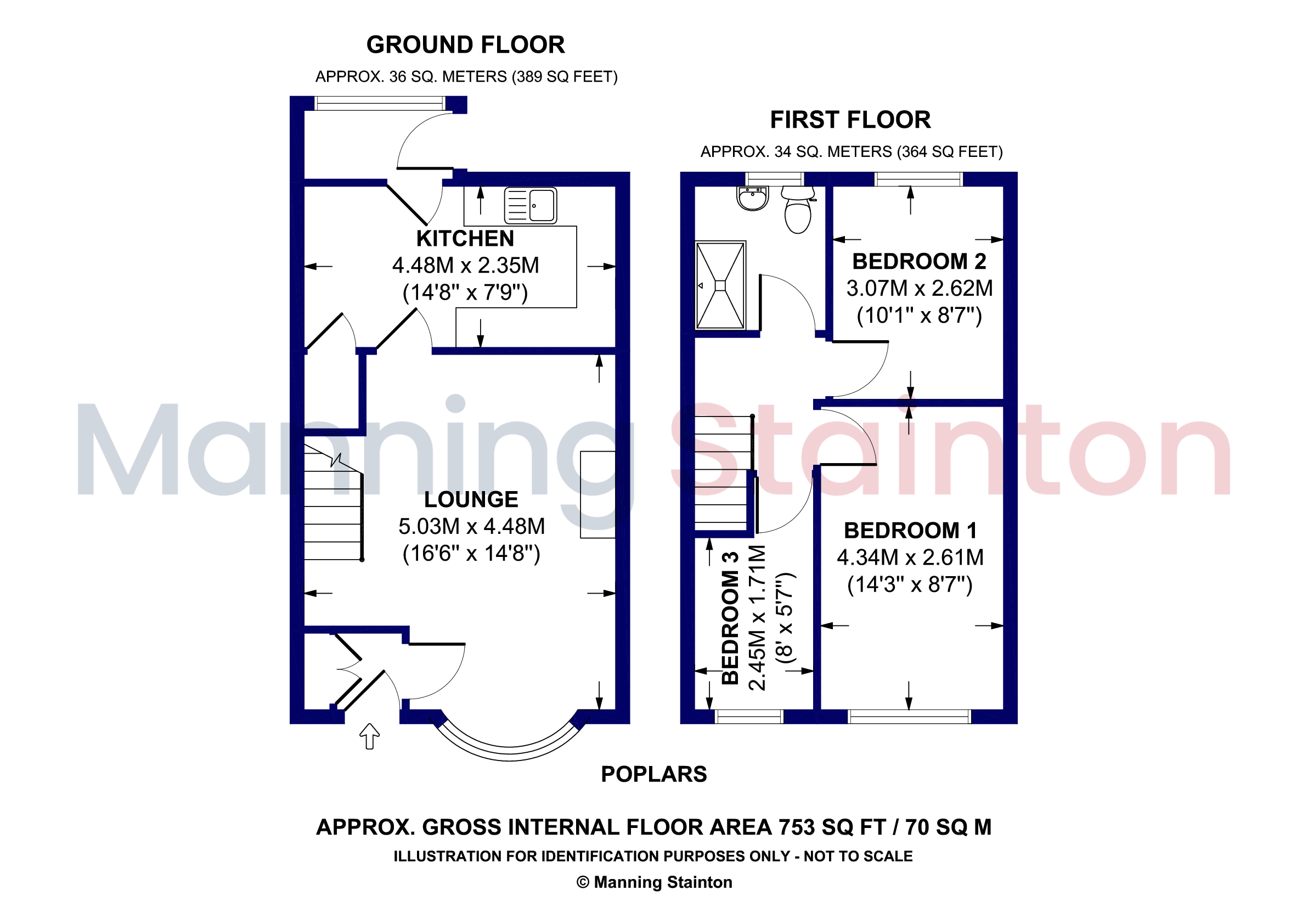 49, The Poplars, Leeds floorplan