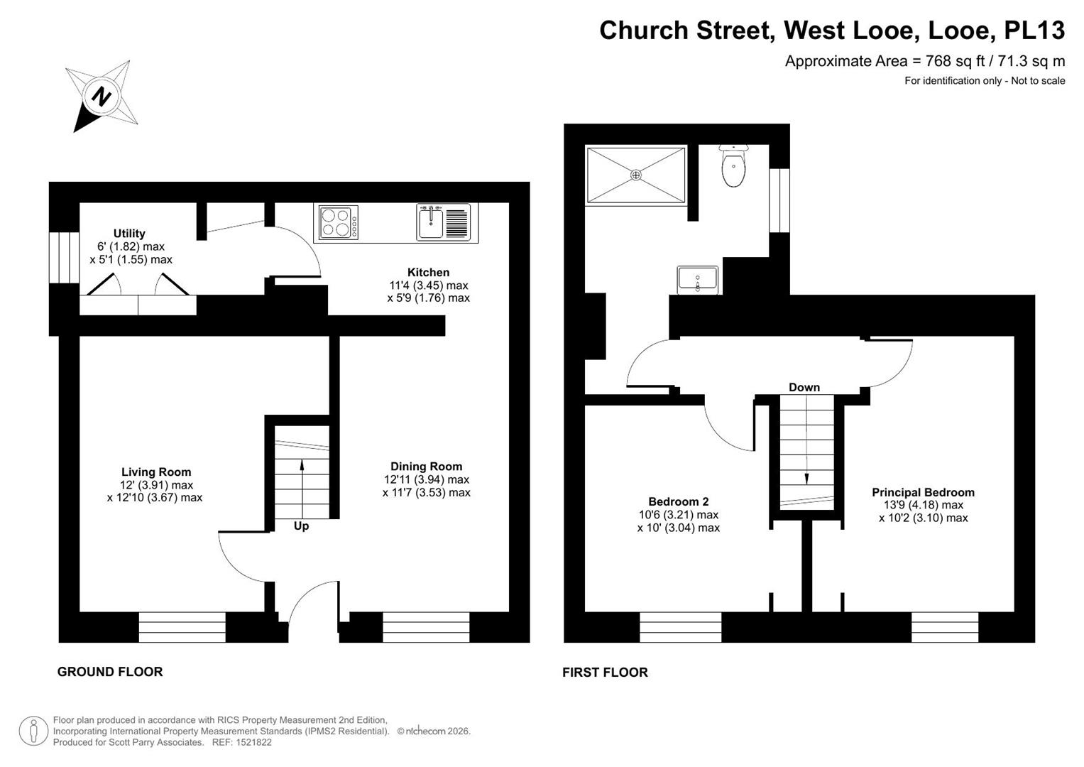 4, Church Street, West Looe Looe floorplan