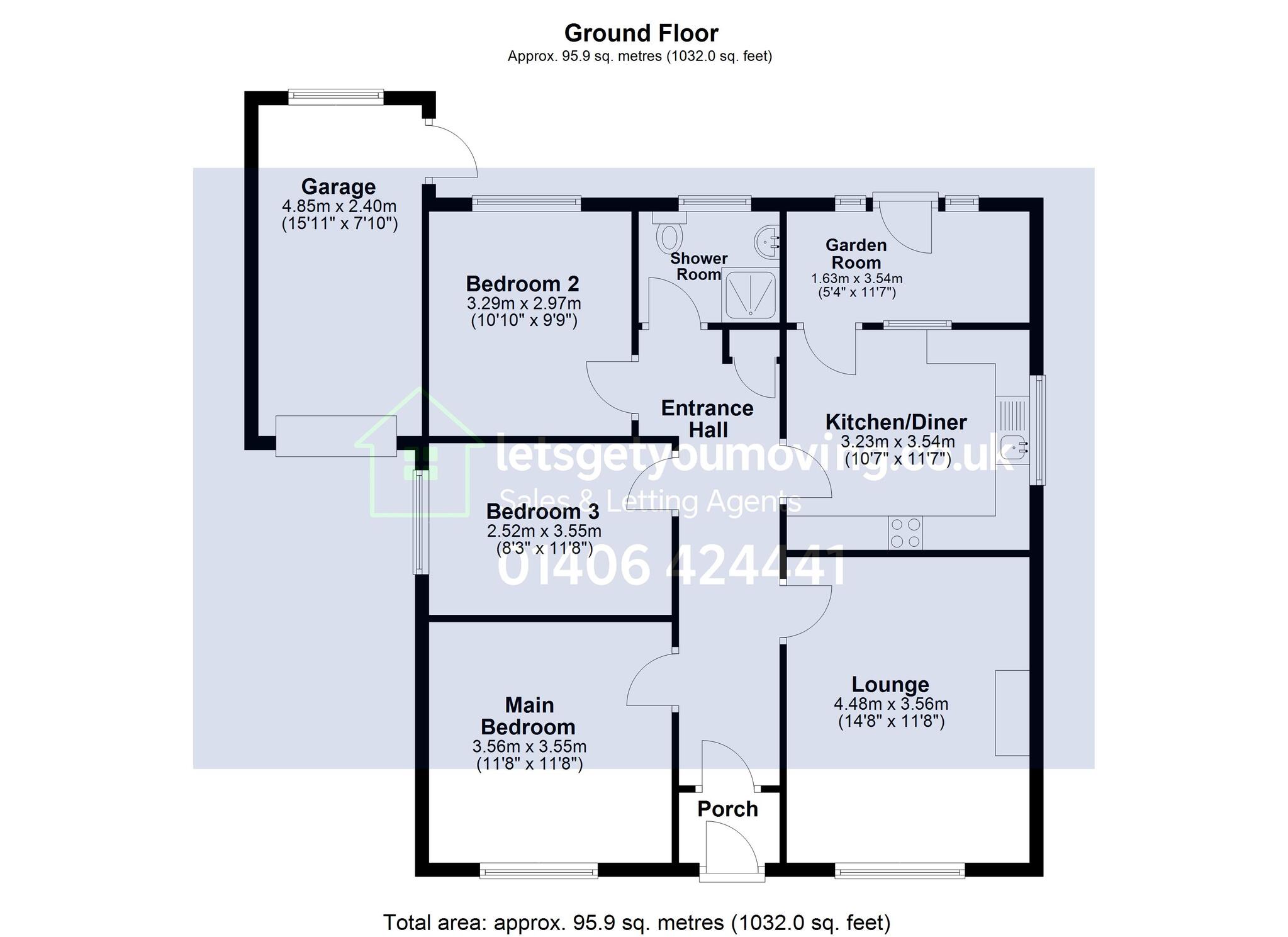 5 Littlebury Gardens, Holbeach floorplan