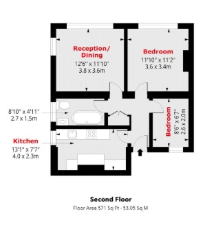 14a, Fairlop Court, Fairlop Road, Leytonstone floorplan