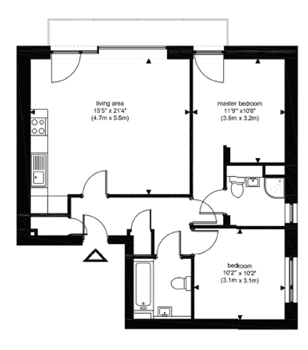 2 Bedrooms Flat to rent in Brittania Road, London SW6