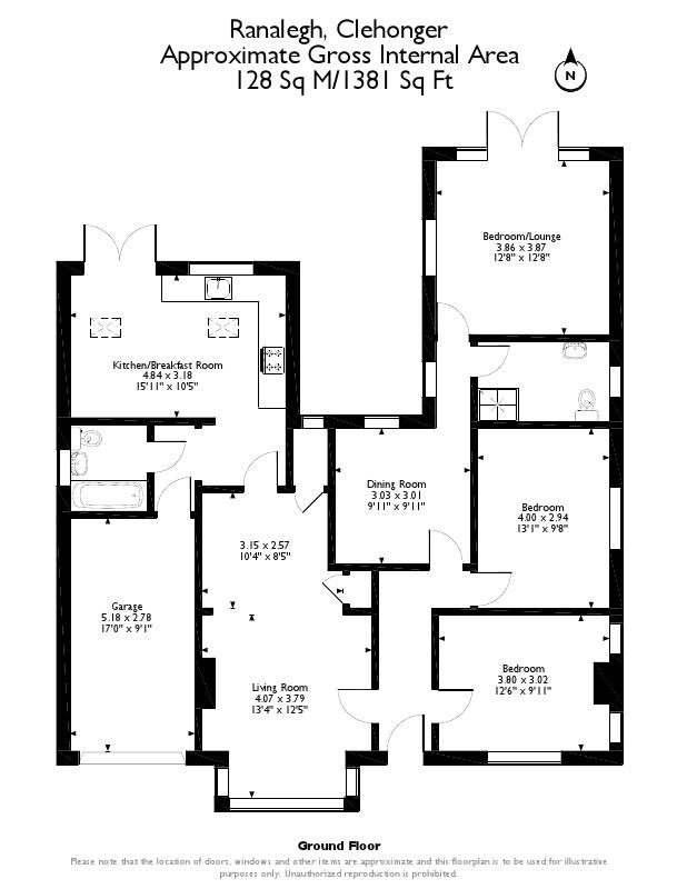 3 Bedrooms Bungalow for sale in Ranalegh, Clehonger, Herefordshire HR29Sh HR2