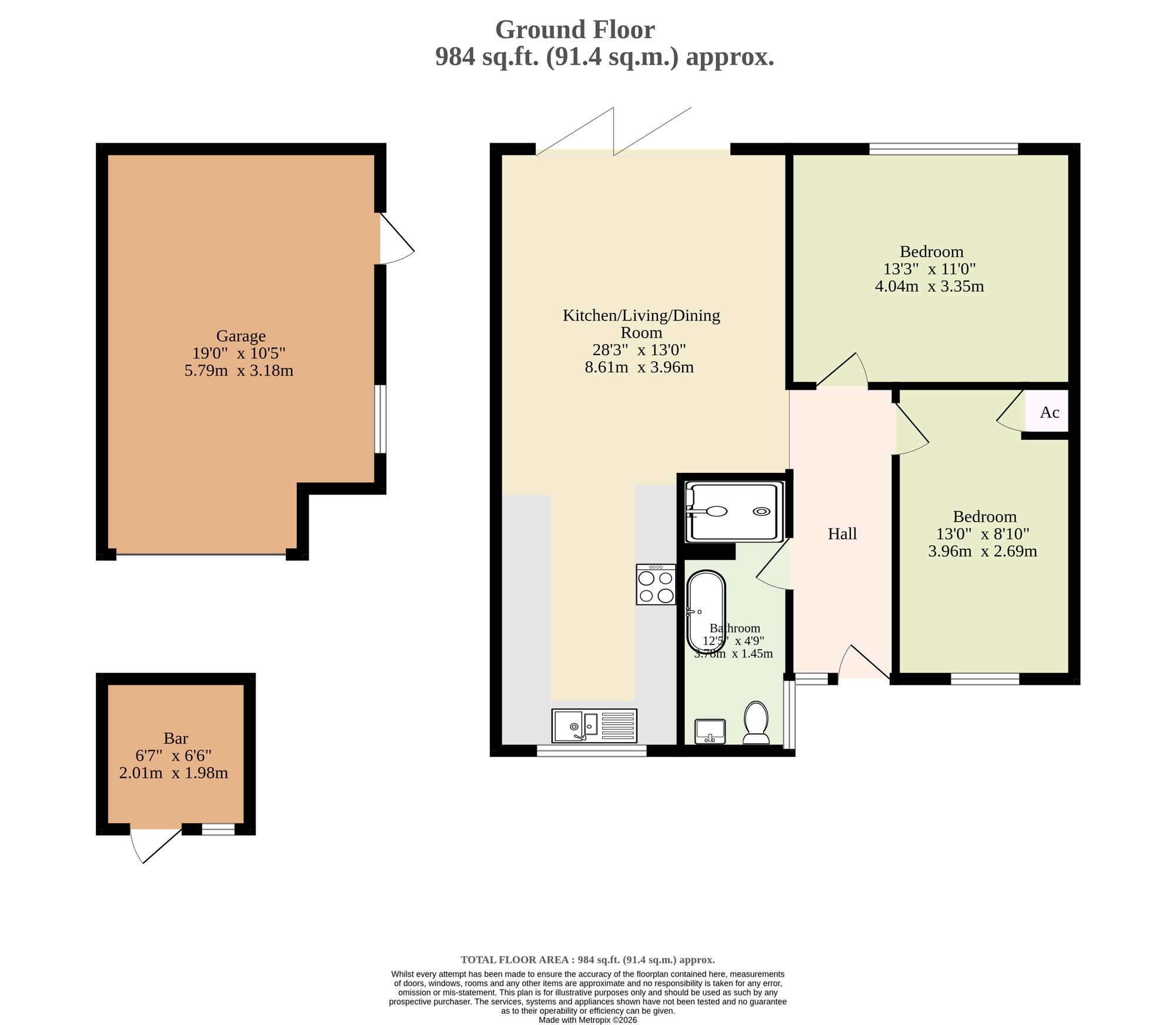 41 Priory Close, King's Lynn floorplan