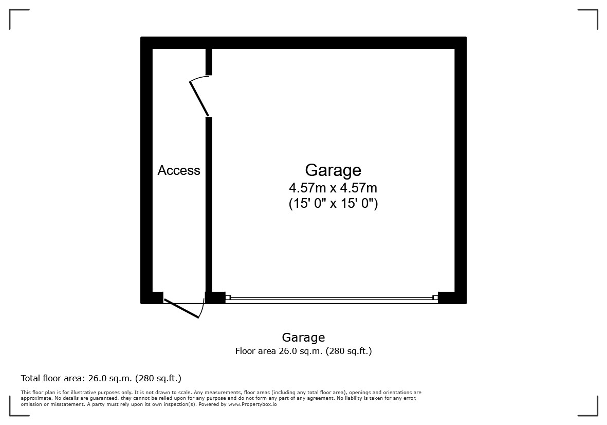 Garage, 149, Oval Road, Croydon floorplan