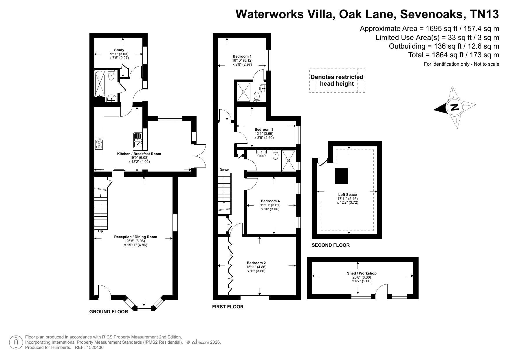 1 Waterworks Villa,, Oak Lane, Kent floorplan