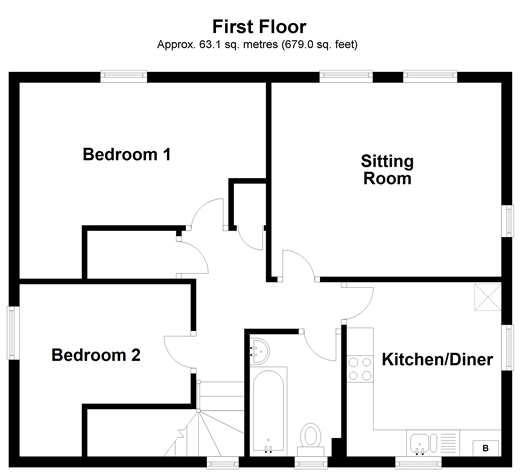 2 Bedrooms Maisonette for sale in Links Close, Ewhurst, Cranleigh, Surrey GU6