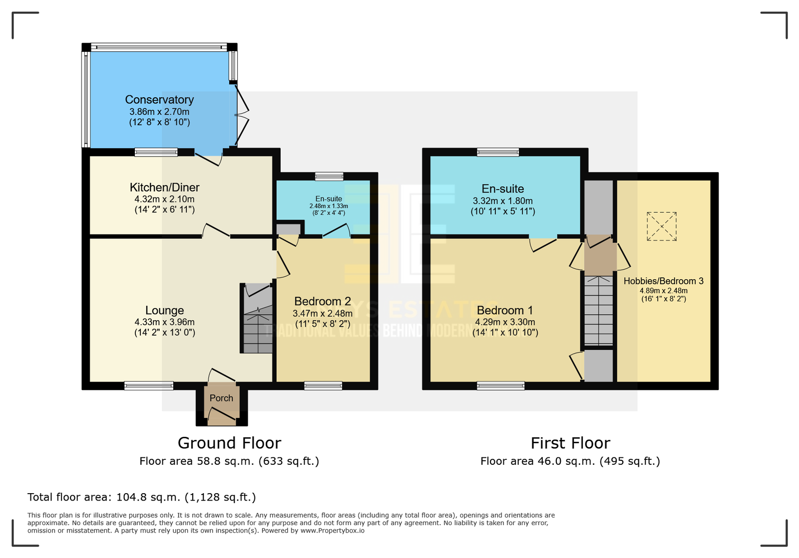 Oakleigh Cottage, Conwy floorplan