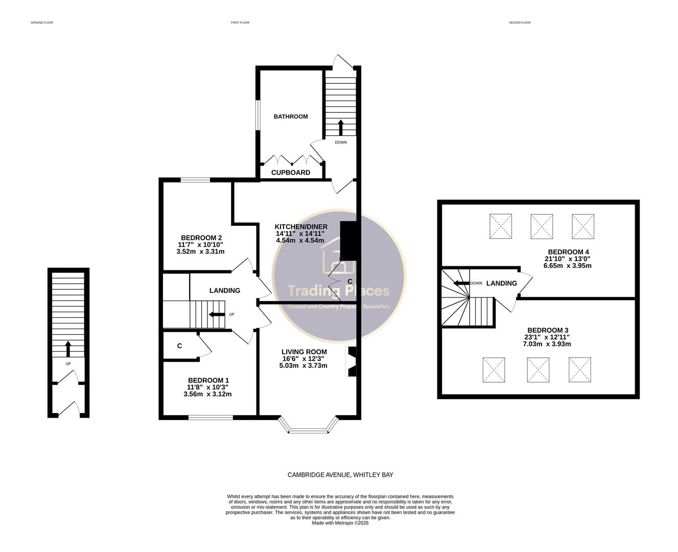 65, Cambridge Avenue, Whitley Bay floorplan