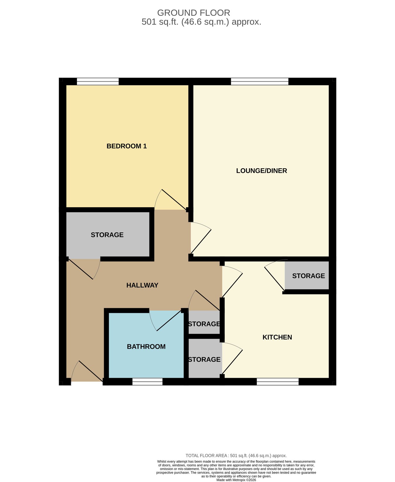 33, Mitchell Close, Northampton floorplan