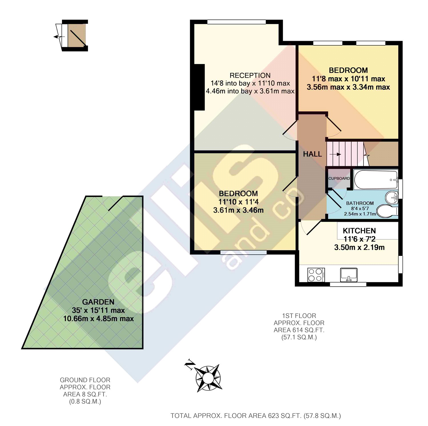 2 Bedrooms Maisonette for sale in Lancelot Road, Wembley HA0