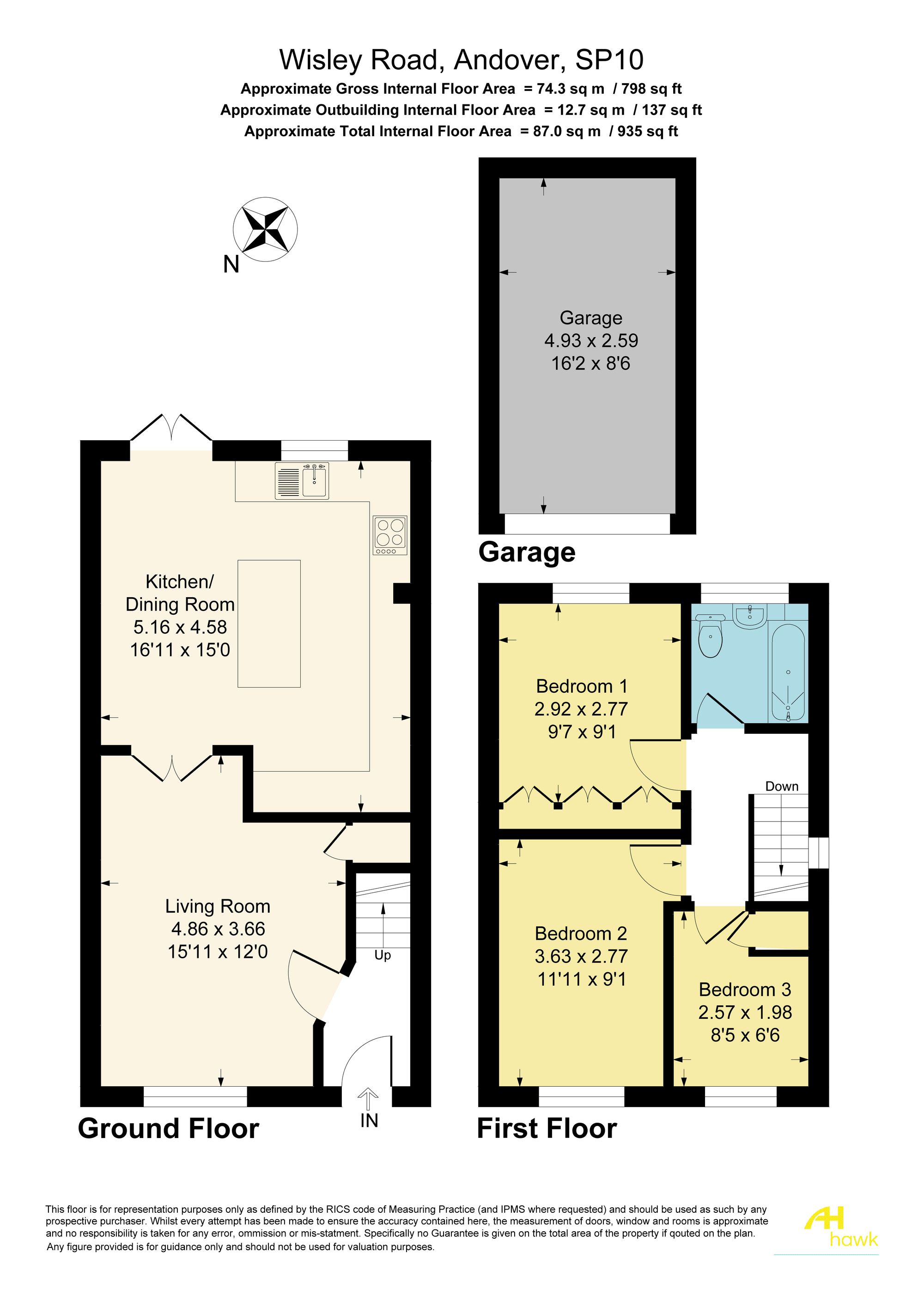 27 Wisley Road, Andover floorplan