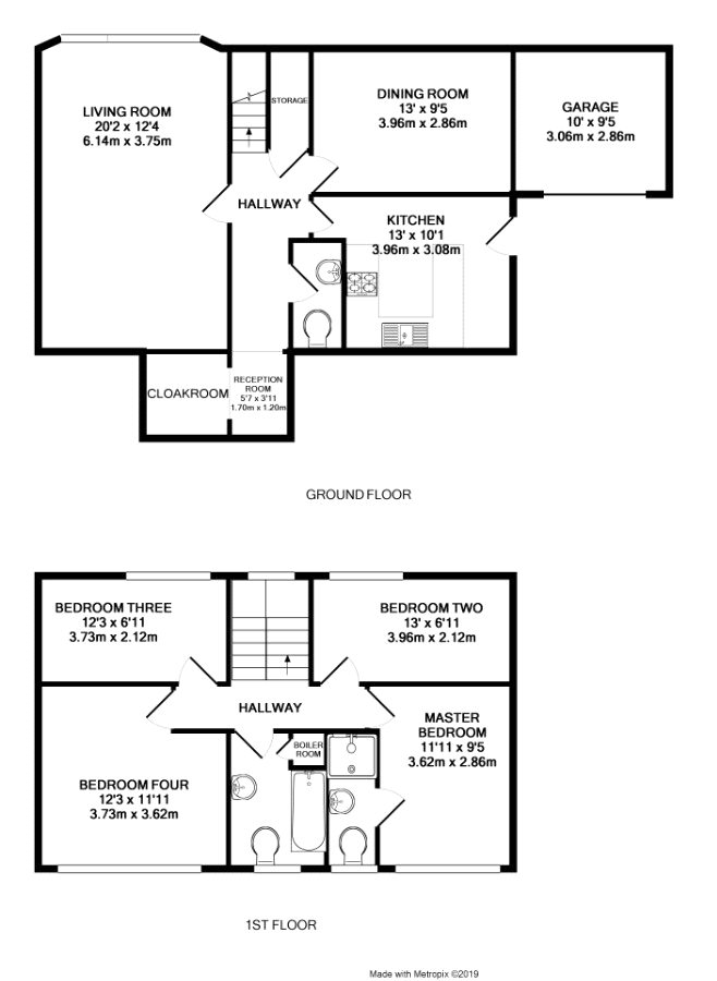 11, Easby Way, Reading floorplan