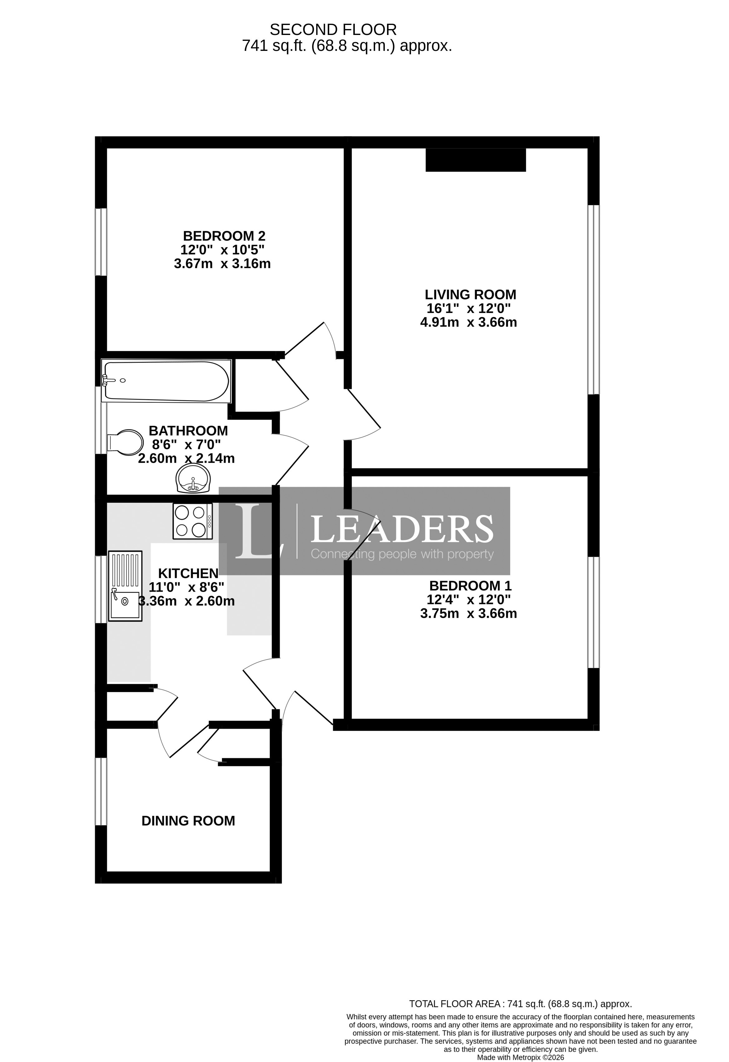Meadway Court, Worthing floorplan
