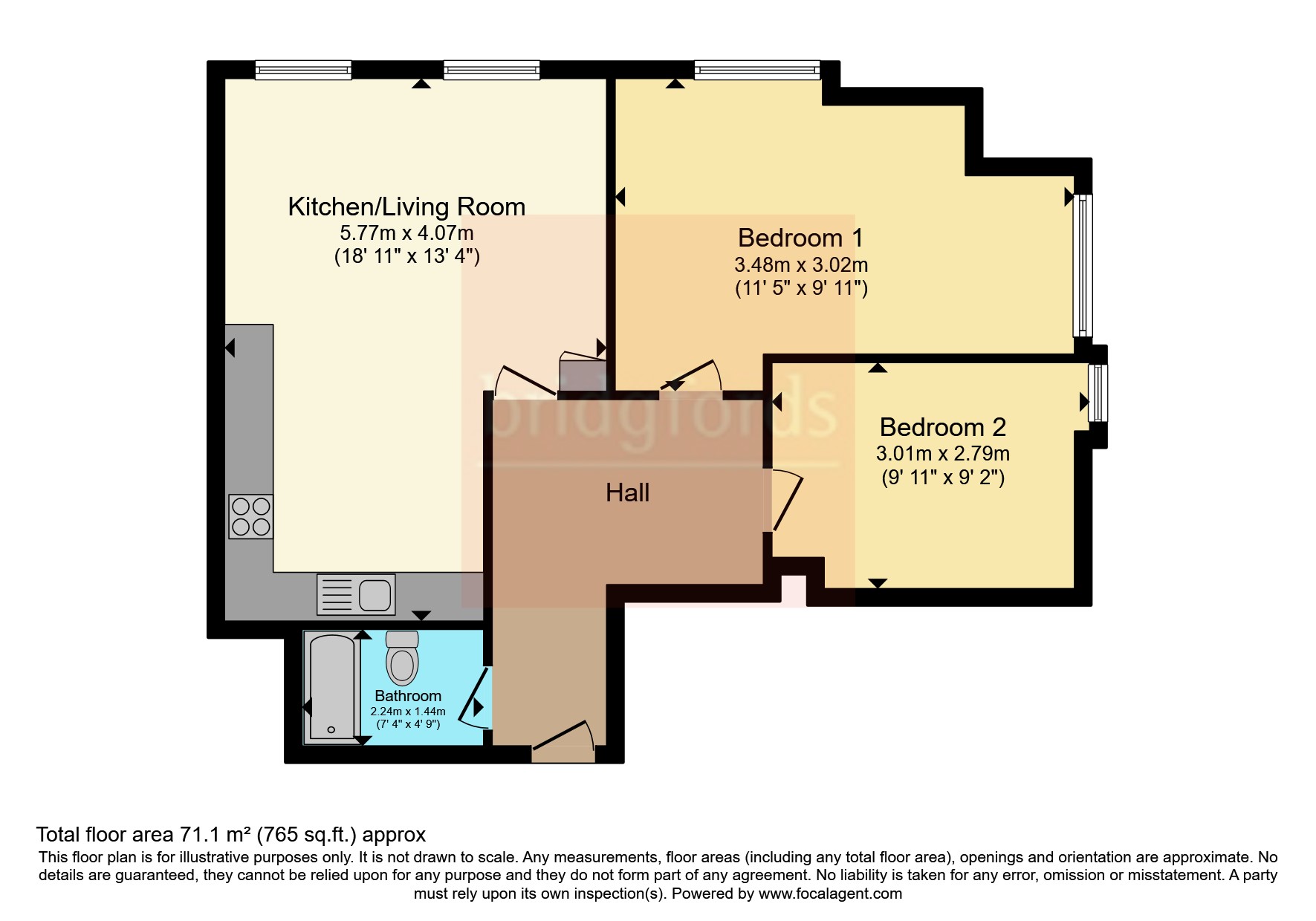 Flat 34, 48, Princess Street, Greater Manchester floorplan
