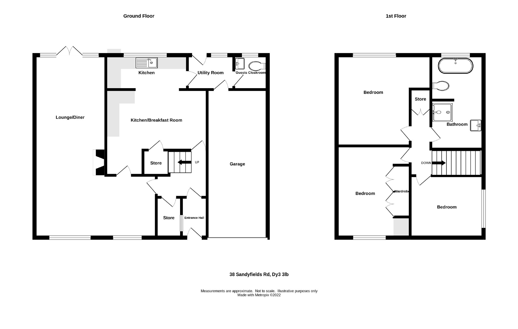 Sandyfields Road, Sedgley, Dudley DY3, 3 bedroom detached house for