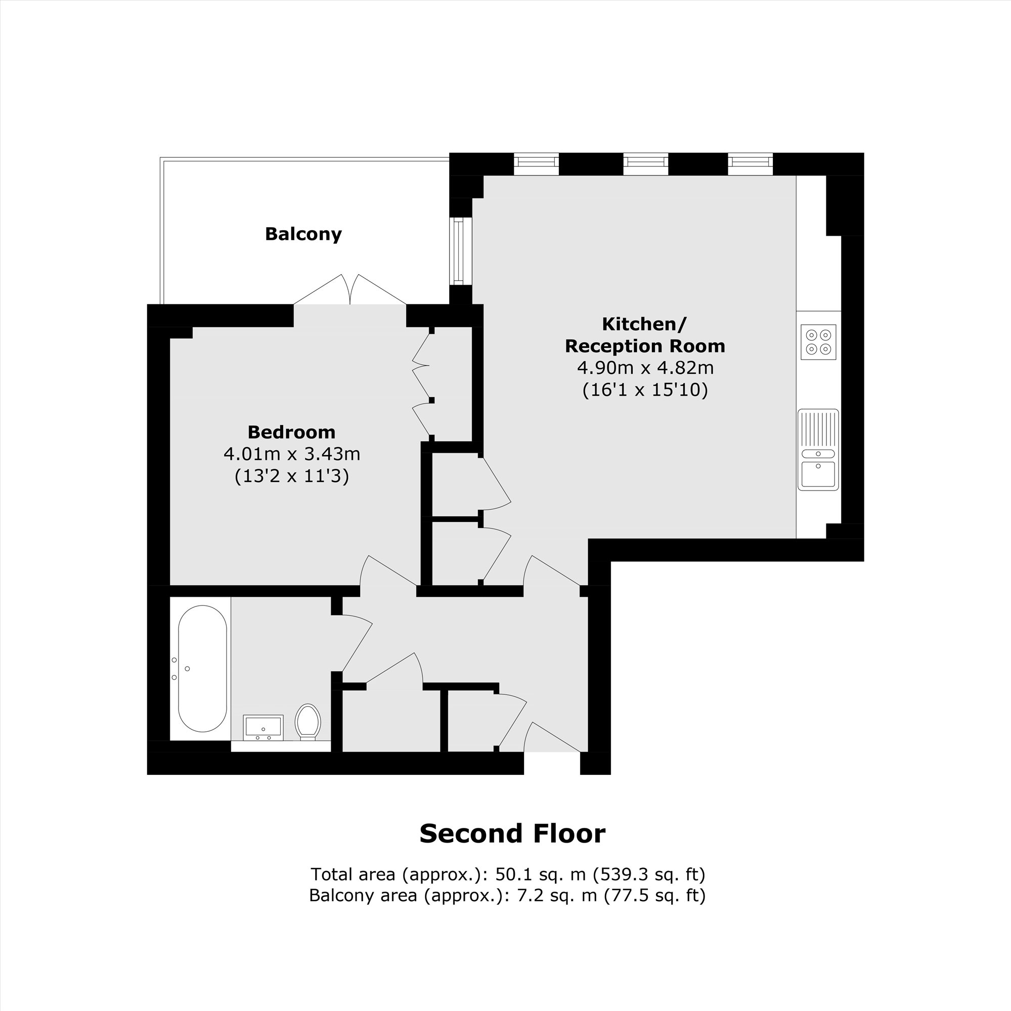 Flat 17, 195, Ballards Lane, London floorplan