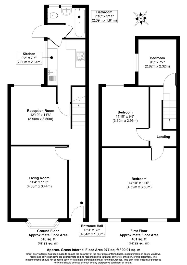 00, Waverley Road, London floorplan
