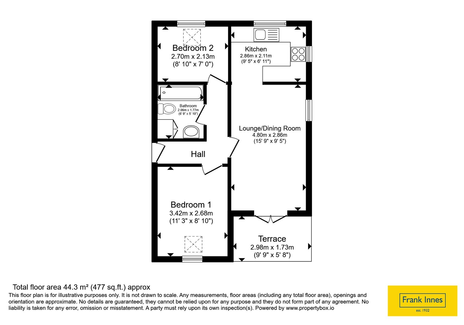 11, Tonnelier Road, Nottinghamshire floorplan