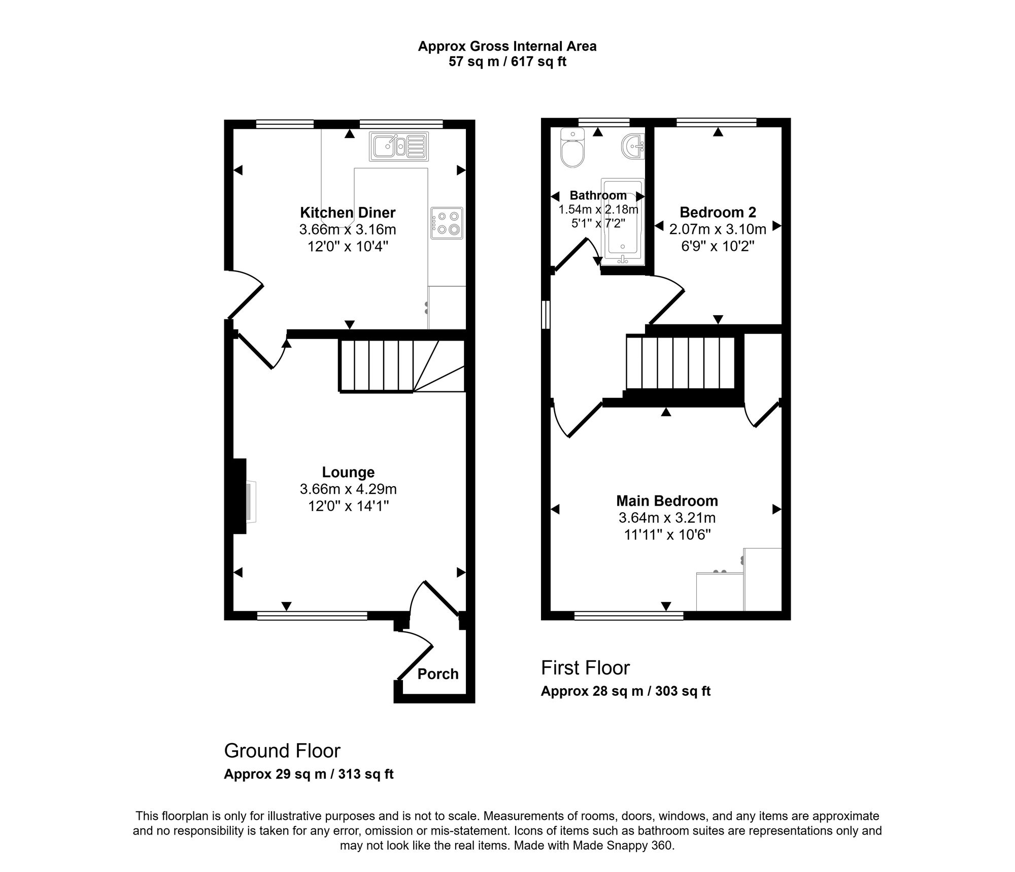 1 Moorings Close, Wigan floorplan