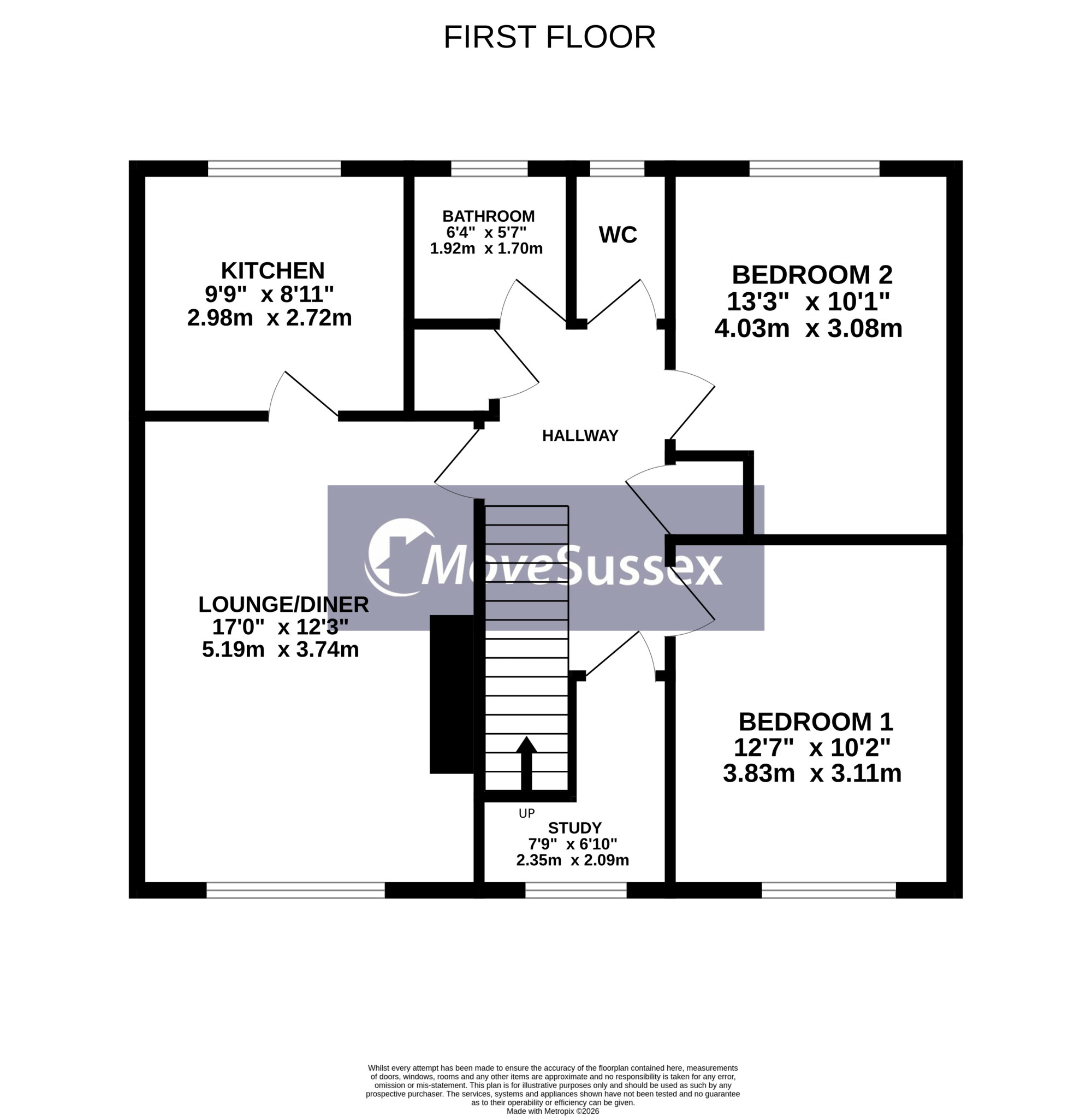 184b, Croxden Way, Eastbourne floorplan