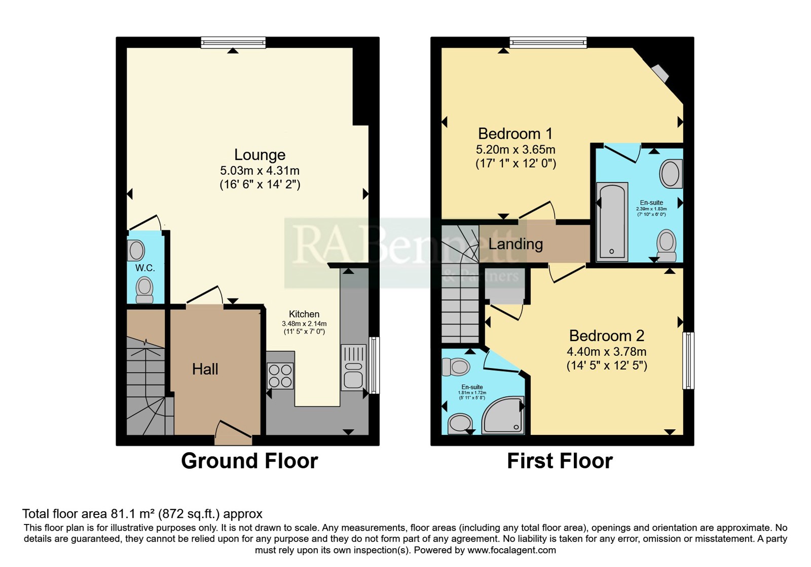 Flat 4, Westham House,, Westham Lane, Warwick floorplan