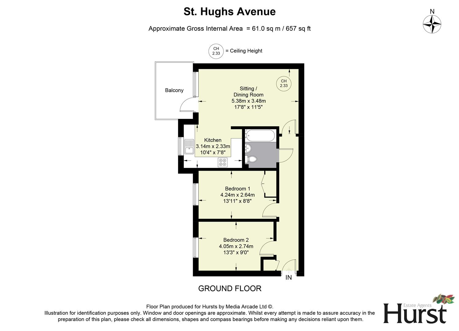 St. Hughs Avenue, High Wycombe floorplan
