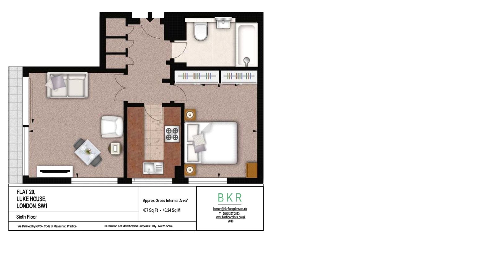 1 Bedrooms Flat to rent in Luke House, 3 Abbey Orchard Street, London SW1P